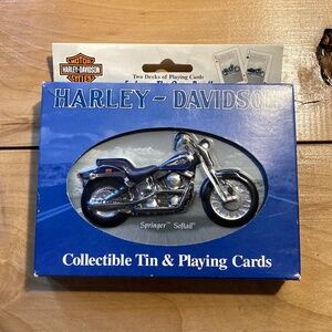 Harley-Dvaidson Collectible Tin & Playing Cards